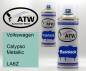 Preview: Volkswagen, Calypso Metallic, LA6Z: 400ml Sprühdose + 400ml Klarlack - Set, von ATW Autoteile West.